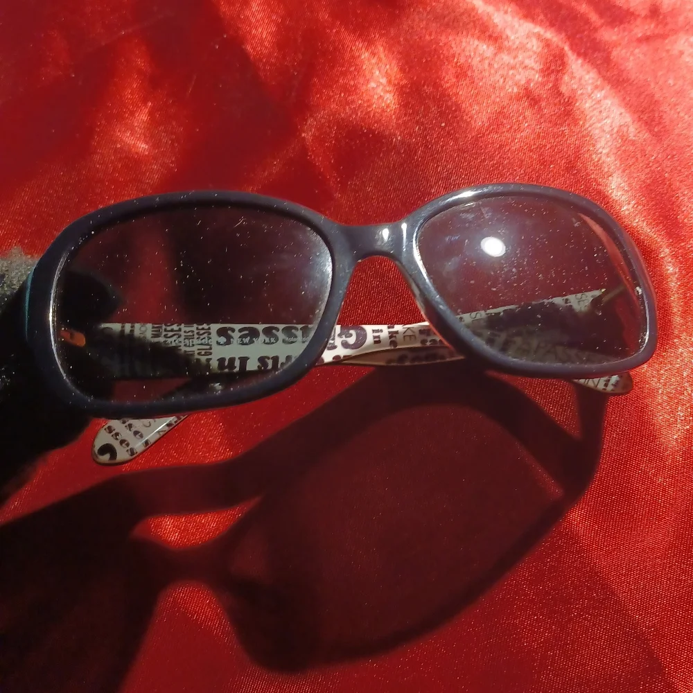 Rare Authentic Kate Spade akira Sunglasses frames glasses & wink wink hard Case - Picture 8 of 14